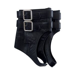 DELPHINE MURAT - VINTAGE 2001 LEATHERETTE GAITERS - TO COMBINE WITH HIGH HILLS